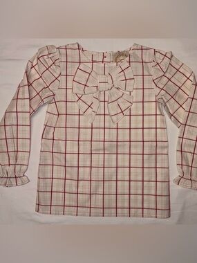 The Beaufort Bonnet Company Beatrice Bow Blouse Sz 4T NWT